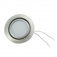 Led світильник точковий врізний 3Вт круглий 4500К хром