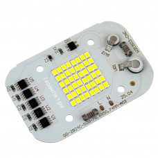 Светодиодная матрица 50 вт 220в со встроенным драйвером 6500К 