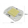 Светодиодная матрица 50W 30-35V BRIDGELUX 5000К 6500Лм ПРЕМИУМ - фото №2