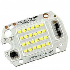 Светодиодная матрица SMD 20w 6500К IC SMART CHIP 220V ( встроенный драйвер ) ЭКОНОМ