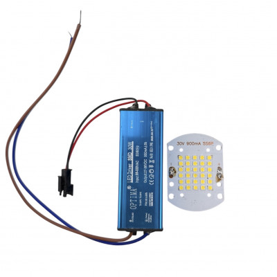 Светодиодная матрица SMD3S9P 30W 5000Lm с драйвером 30W 27-36V IP67