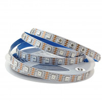 Светодиодная смарт лента WS2815 SMD 5050 12V 60 д.м. IP20 белая основа (цена 1м)
