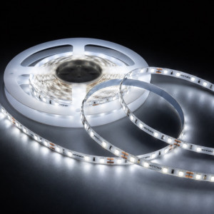 Светодиодная лента MOTOKO SMD 2835 12V 60д.м IP20 холодный белый (цена 1 м)