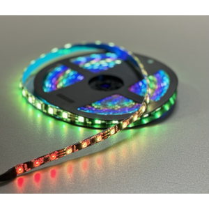 Світлодіодна стрічка RGB SMD 5050 12V 60 д.м. IP65 WS2811 (ціна 1 м) чорна основа