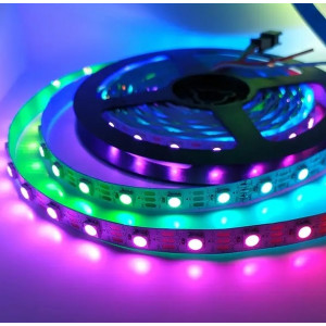 Світлодіодна стрічка RGB SMD 5050 5В 60 д.м. IP20 Series "S" ширина 10мм упаковка 5м (ціна 1м)