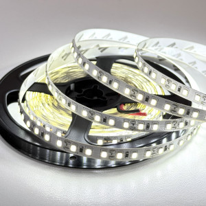 Светодиодная лента SMD 2835 12V 120 д.м. IP20 6000К холодный белый (цена 1 м)
