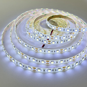 Светодиодная лента SMD 5050 12V 60 д.м. IP65, белый холодный (цена 1м)
