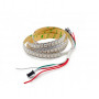 Умная RGB лента 5в WS2812b SMD 5050 144 д.м. IP20 WS2812b PIXEL (цена 1м) белая основа - фото №1