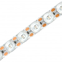Лента с линзой 24В SMD2835 нейтральный белый 4000K-4500K суперяркая 2280Lm/m 60д.м 24Вт/м (цена 1м)