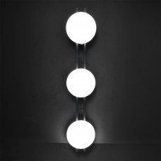 Світлодіодний світильник настінно-стельовий на 3 модулі круглий 110W 5000K IP20 чорний