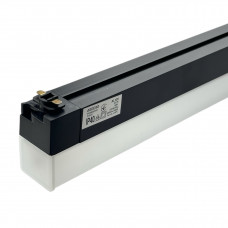 Трековий світильник 60W лінійний світлодіодний 6000Lm 4000K нейтральне біле світіння, чорний корпус IP40