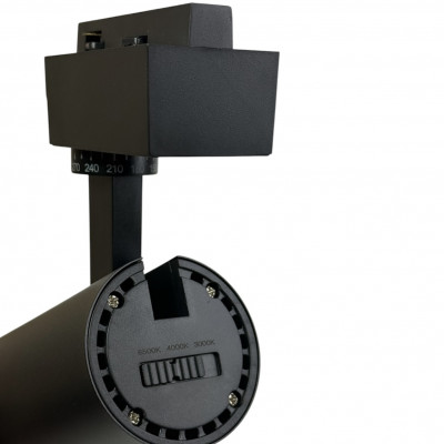 Трековый светильник 20W светодиодный 3ССТ (3000К-4000К-6500К) 1600Lm черный корпус