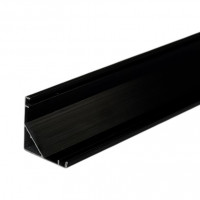 Угловой профиль для лед ленты черный алюминиевый LS06 Profi 2м LED STORY ECO (цена 1 м)