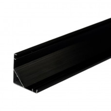 Угловой профиль для лед ленты черный алюминиевый LS06 Profi 2м LED STORY ECO (цена 1 м)