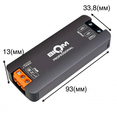 Ультратонкий блок питания 12V 48W 4A алюминиевый корпус IP44