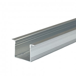 Врезной профиль для лед ленты ЛПВ-12 анодированный, БЕЗ РАССЕИВАТЕЛЯ 2м (ECO) (цена 1м)