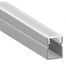 Узкий профиль для светодиодной ленты LS04-3 10мм с матовым рассеивателем 2м (цена 1м)