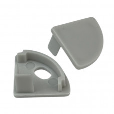 Заглушка для кутового профілю сіра LS06 / ЛПУ16 / Feron CAB280