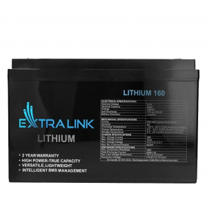 Аккумулятор LiFePO4 12В 160Ач 1280Вт/час Extralink