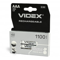 Аккумуляторы Videx HR03 / AAA 1100mAh double blister / комплект 2шт для бесперебойного питания цена за 1шт