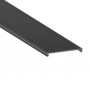 Профиль накладной черный широкий анодированный АЛ-99 с черным рассеивателем 2м (цена 1 м)   - фото №6