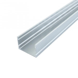 Алюминиевый профиль накладной ЛП20 20×30 мм анодированный 2м (цена 1м)