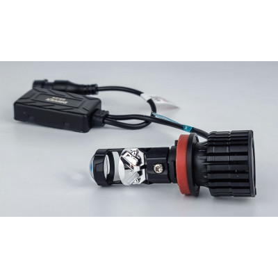 Авто лед лампа H11 LE-07 6000K 55W мини линза CAN 9–32V комплект