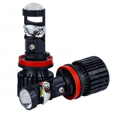 Авто лед лампа H11 LE-07 6000K 55W мини линза CAN 9–32V комплект