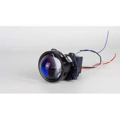 Авто лінзи BiLED Triada DLX 3.0" 100/110W 3xLED 5500K синє скло біксенон (2 шт.)