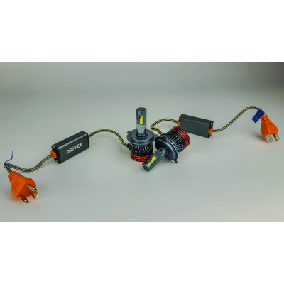 Автолампы H4 H/L FE-01 57W 6000K 4600Lm CAN 9–32V комплект