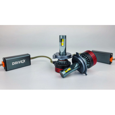 Автолампы H4 H/L FE-01 57W 6000K 4600Lm CAN 9–32V комплект