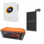 Автономна сонячна електростанція з інвертором 5500Вт 48V + 10шт сонячні панелі 445Вт  + LiFePO4 акумулятор 48V 100Ah 5120Вт - фото №1