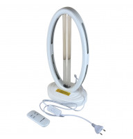 Бактерицидная настольная лампа белая с озоном 38 Вт кварцевая 2G11 пульт в комплекте