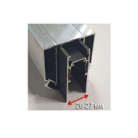 Профиль  для натяжного потолка 3м база под магнитный шинопровод МS26 (цена за 1м)