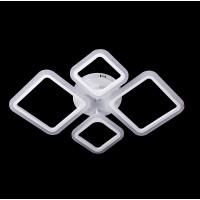 Біла LED люстра з димером та пультом 96Вт 3000-6500К