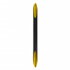 Бра черное длинное с золотом 2 лампы E14