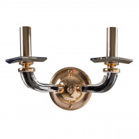Бра декоративне класичне подвійне E14 золото бронза IP20