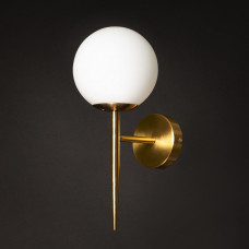 Бра декоративне золоте з одним джерелом світла цоколь Е14 34×13×19 см