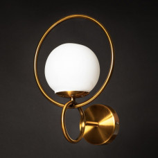 Бра классическое с круглым плафоном Е27 золото