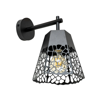Бра настенное современное с ажурным плафоном E27