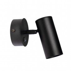 Бра спот з вимикачем металеве цоколь GU10 чорне