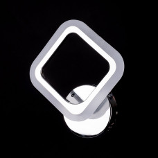 Бра світлодіодне квадратне 18Вт корпус хром 3 режими кольору