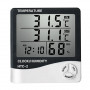 Цифровой термометр-гигрометр HTC-2 с выносным датчиком 1,5м, часами и будильником - фото №2