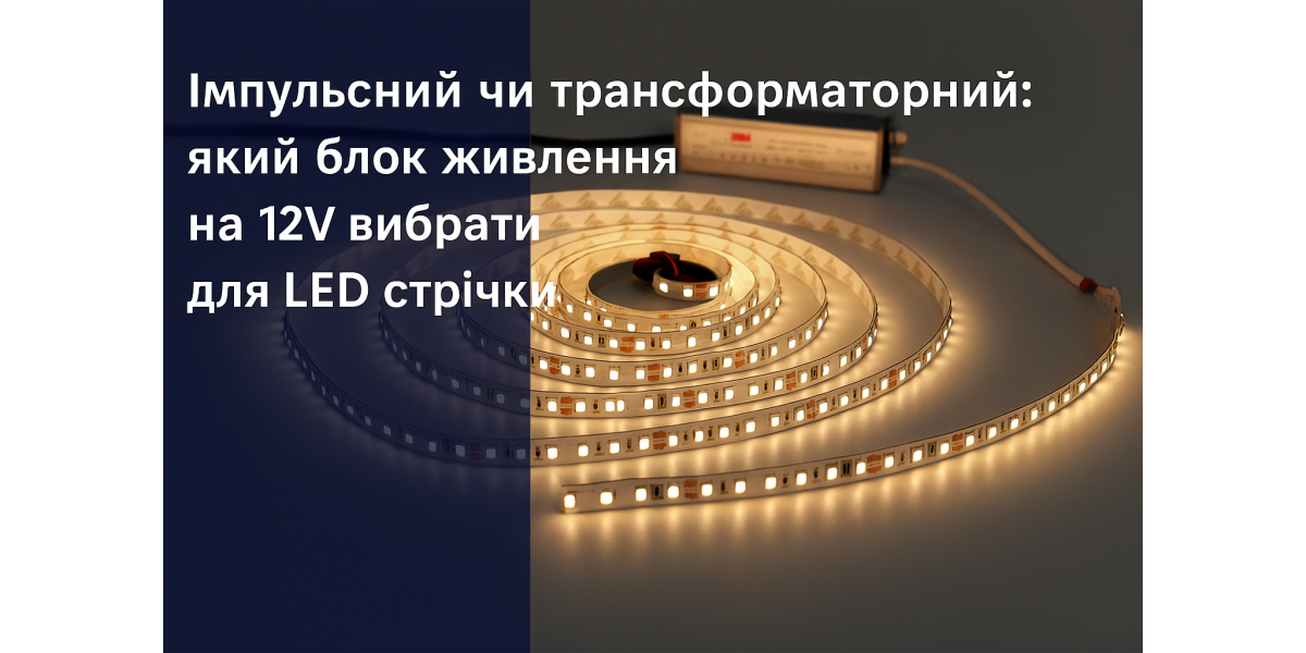 Імпульсний чи трансформаторний: який блок живлення на 12V вибрати для LED стрічки