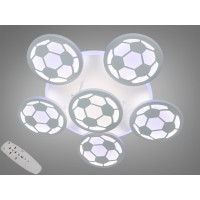 Декоративная led белая люстра 105Вт 3200-6000К для игровой зоны с пультом, димером и rgb