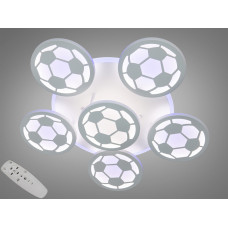 Декоративна led люстра біла 105Вт 3200-6000К для ігрової зони з пультом, димером та rgb