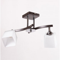 Двоплафонна люстра скло/метал патрон E27