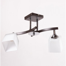 Двоплафонна люстра скло/метал патрон E27