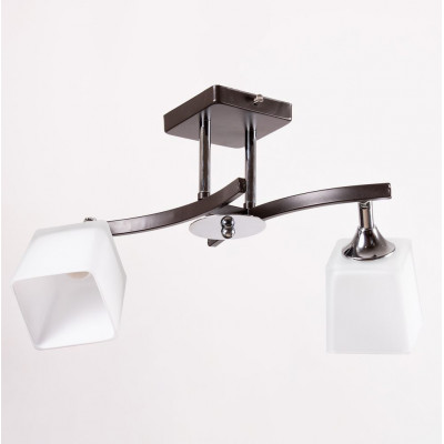 Двоплафонна люстра скло/метал патрон E27