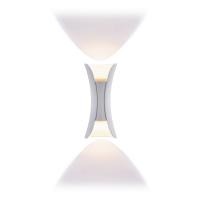 Фасадний світлодіодний світильник 6W 3000K IP54, алюміній, білий колір